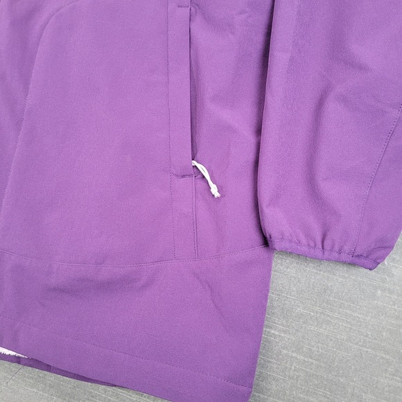 Duluth‎ Trading Co Womens Jacket Purple Fleece Lined Hooded Zip Up Size 2X - Picture 3 of 10